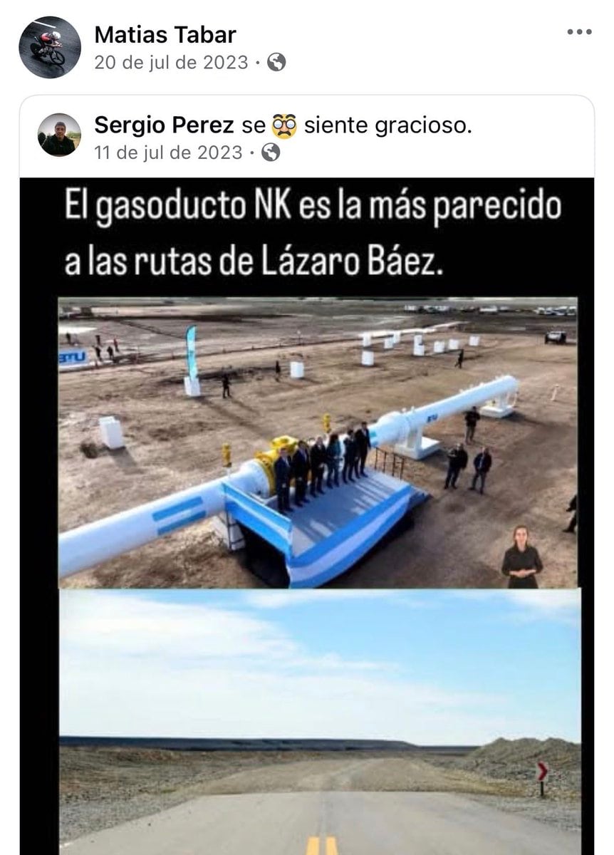 Los posteos políticos de Matías Tabar en Facebook