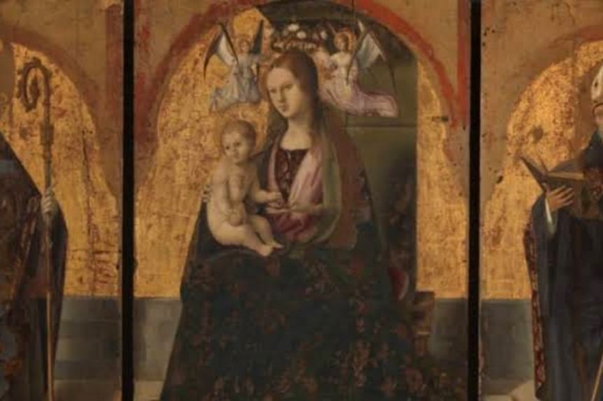 Robaron cuatro obras renacentistas de “extraordinario valor” de un museo en Sicilia 7 Los cinco paneles supervivientes del
