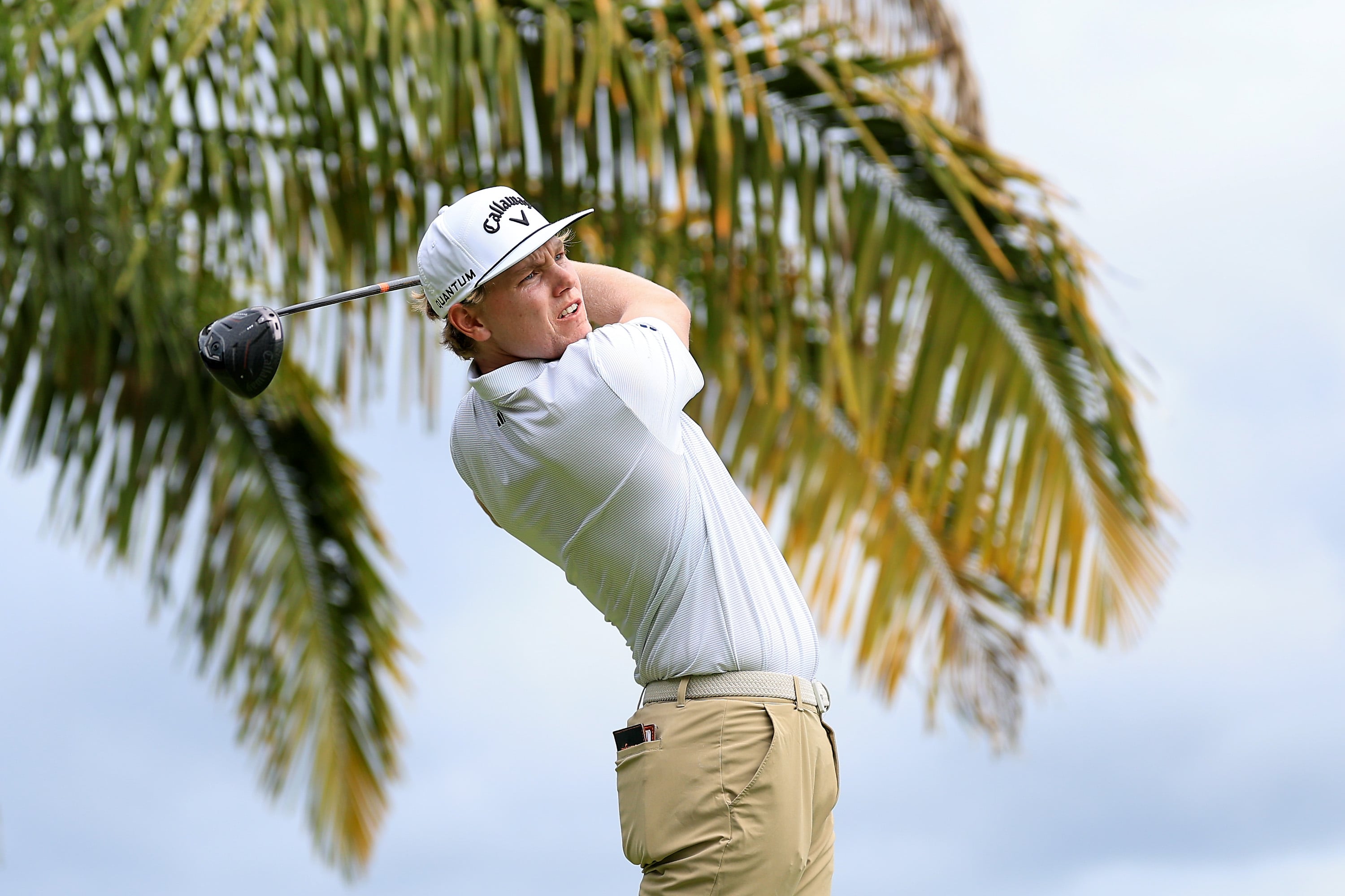 Ian Gilligan, jugando la tercera ronda en el Panama Championship, en enero pasado
