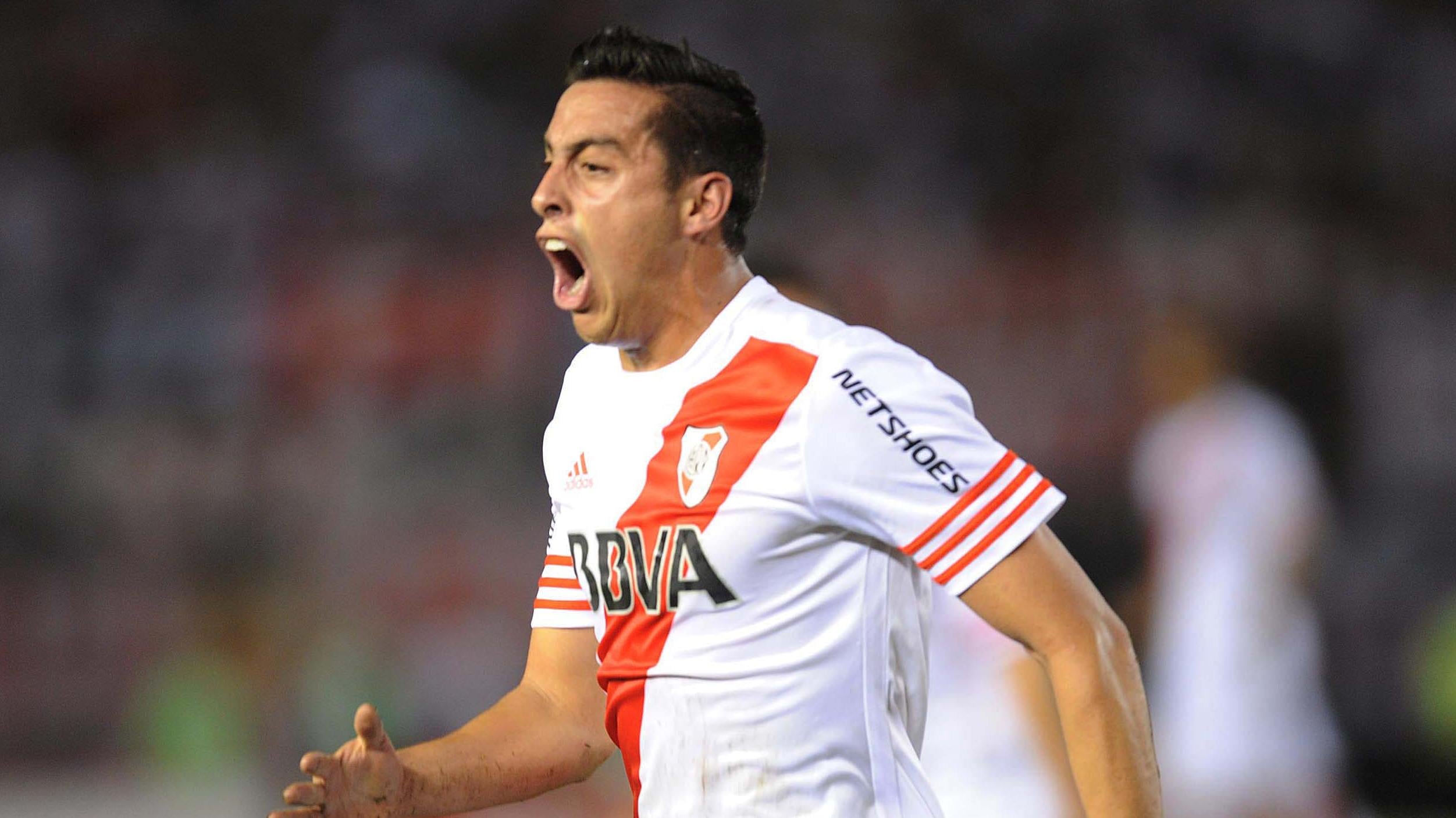 Ramiro Funes Mori celebra un gol de River