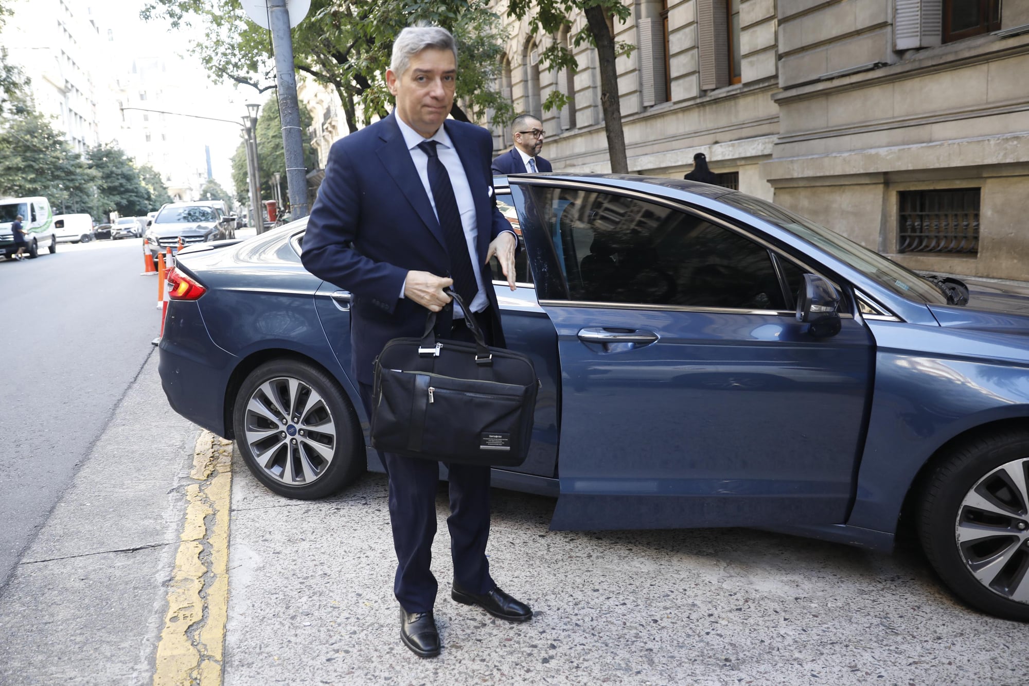 El juez de la Corte Suprema, Horacio Rosatti, al llegar al Palacio de Tribunales