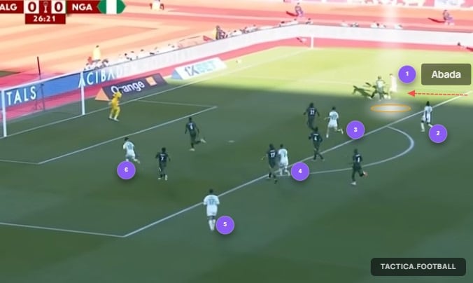 Un contraataque con respaldo de 6 jugaodres de Argelia frente a Nigeria