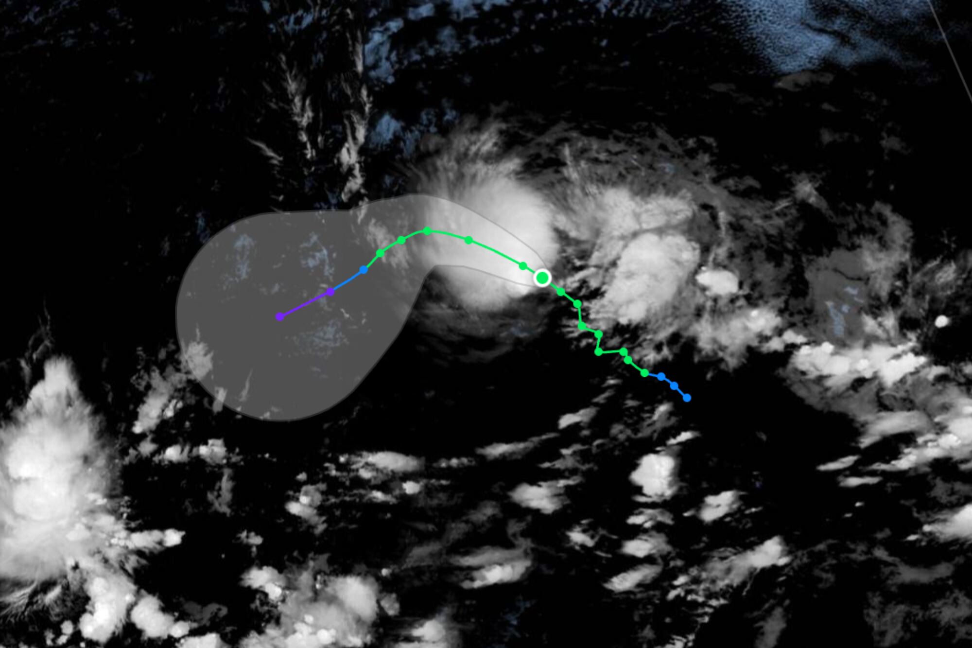 Avanza la tormenta tropical Amanda en el Pacífico: dónde está y qué posibilidad hay de que toque tierra