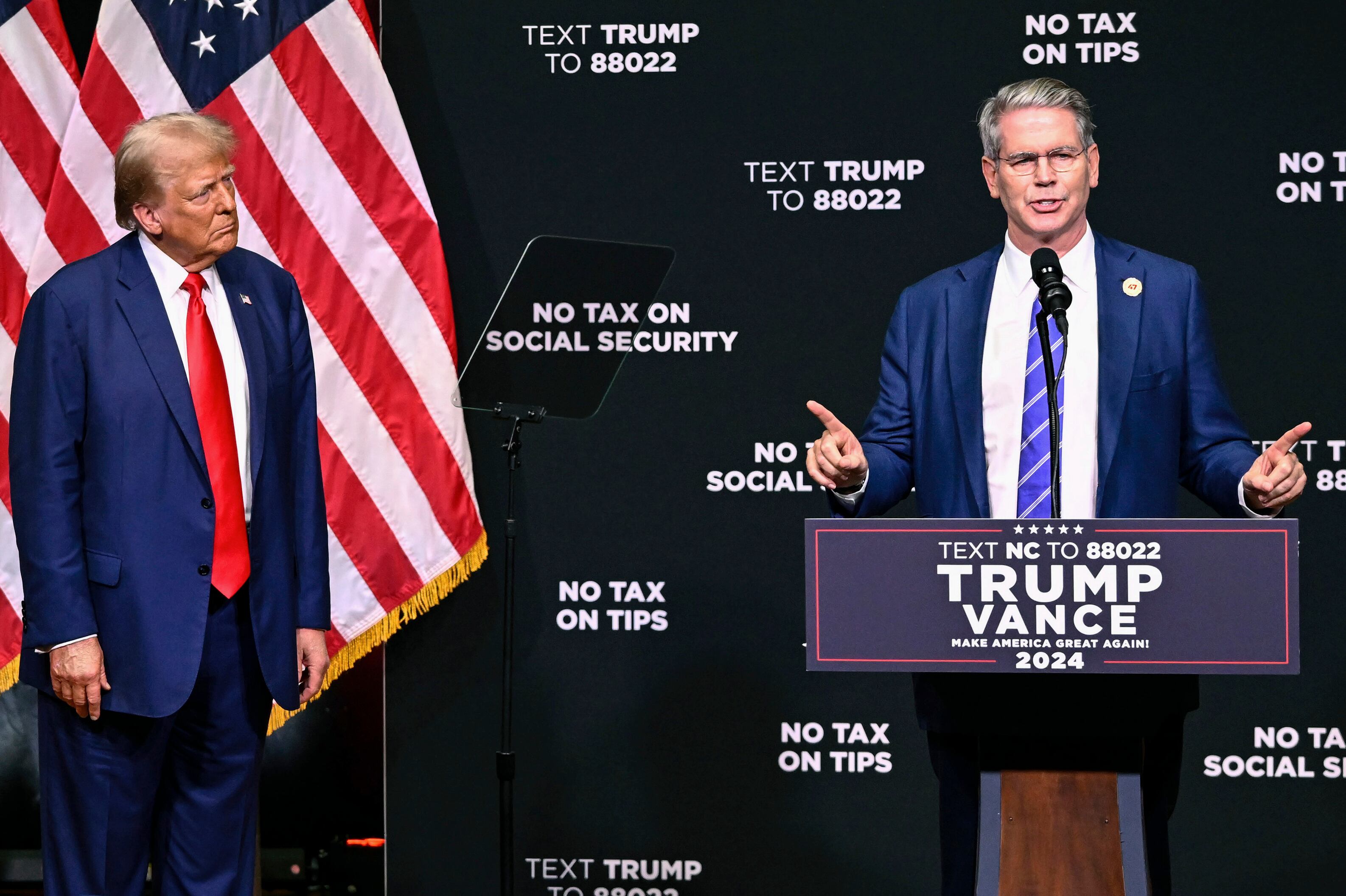 Scott Bessent, durante la campaña de Donald Trump