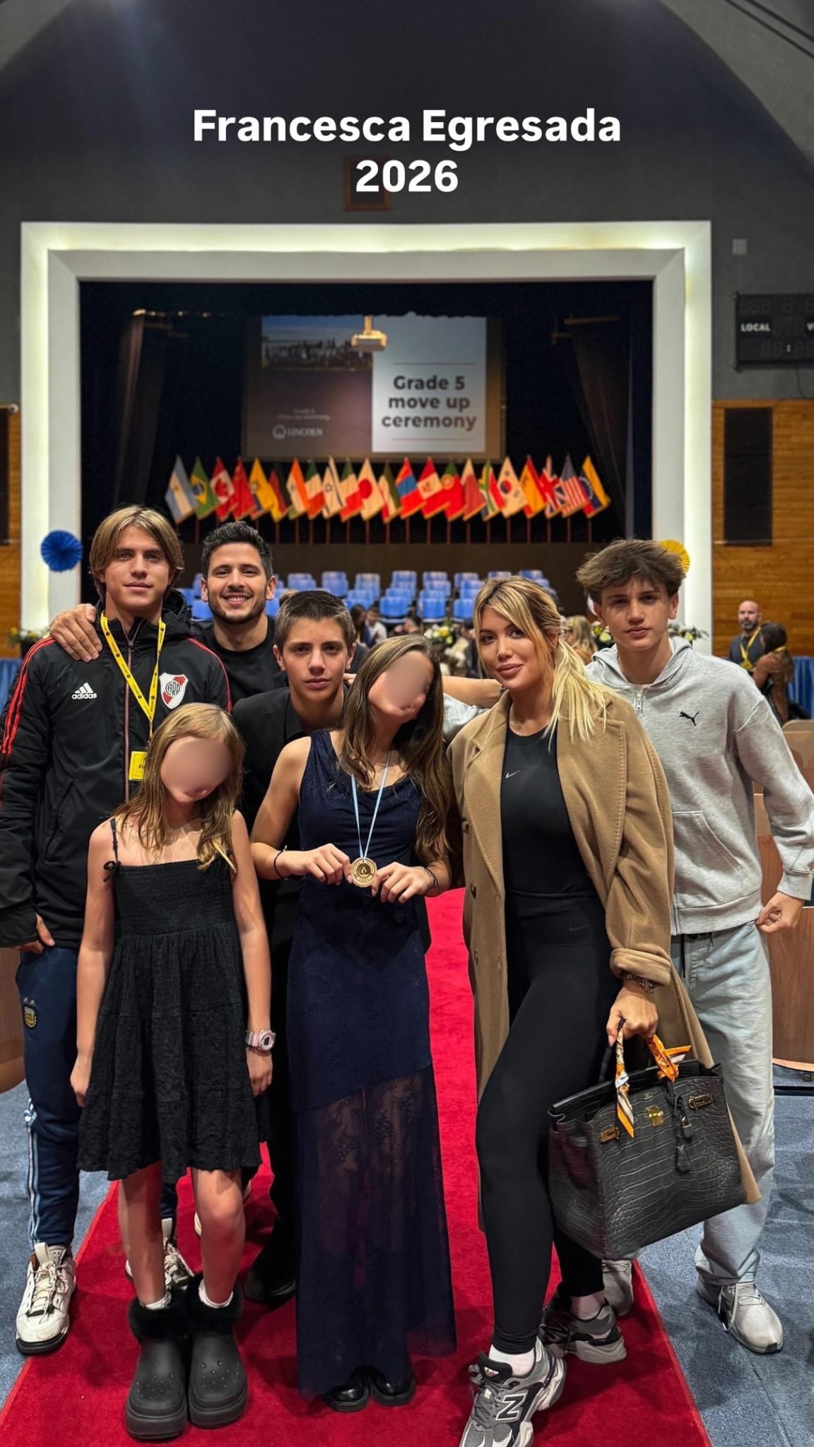 Martín Migueles también dijo presente en la graduación de Francesca (Foto: Instagram @officialvalentino.lopez)
