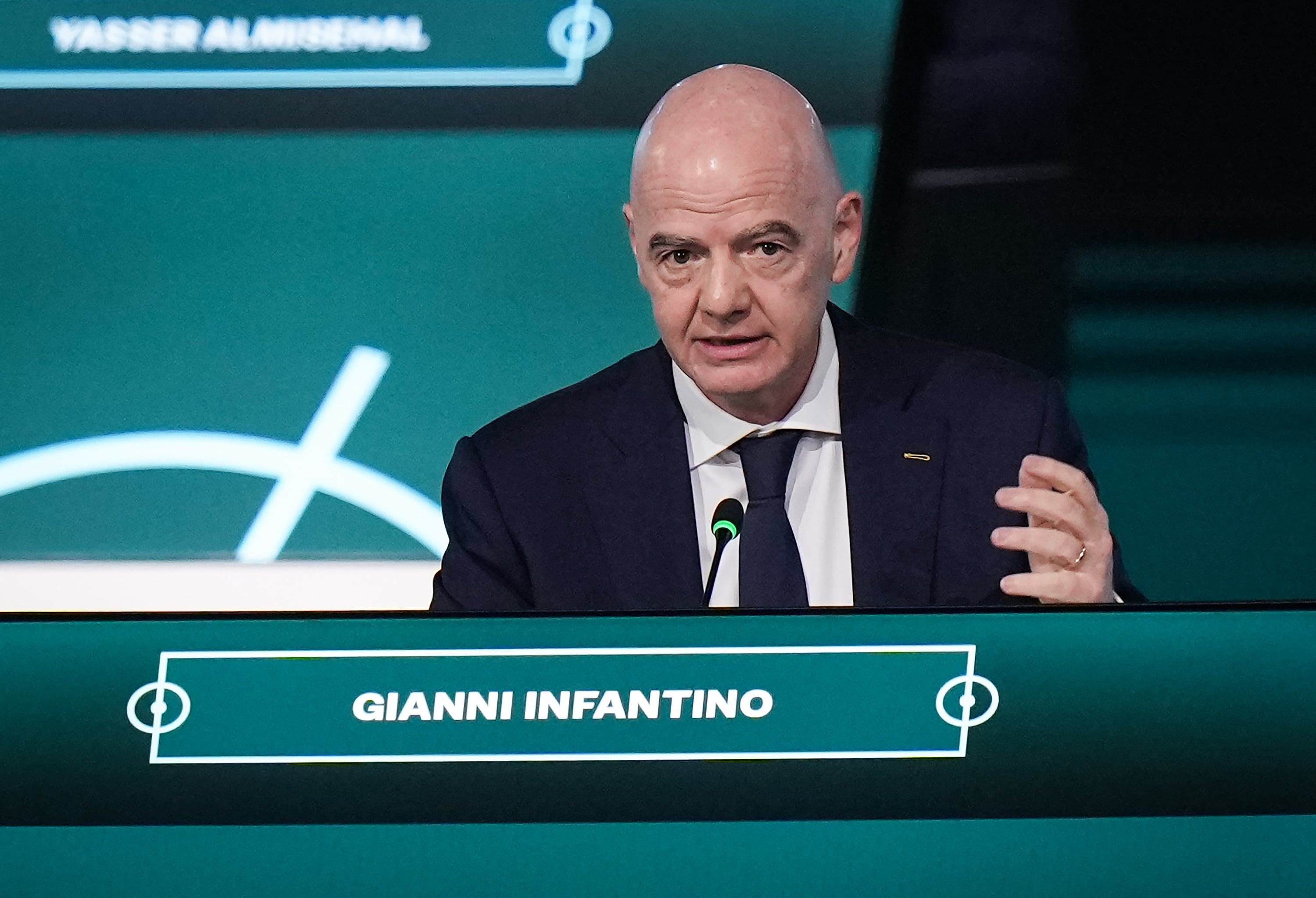 El presidente de la FIFA Gianni Infantino
