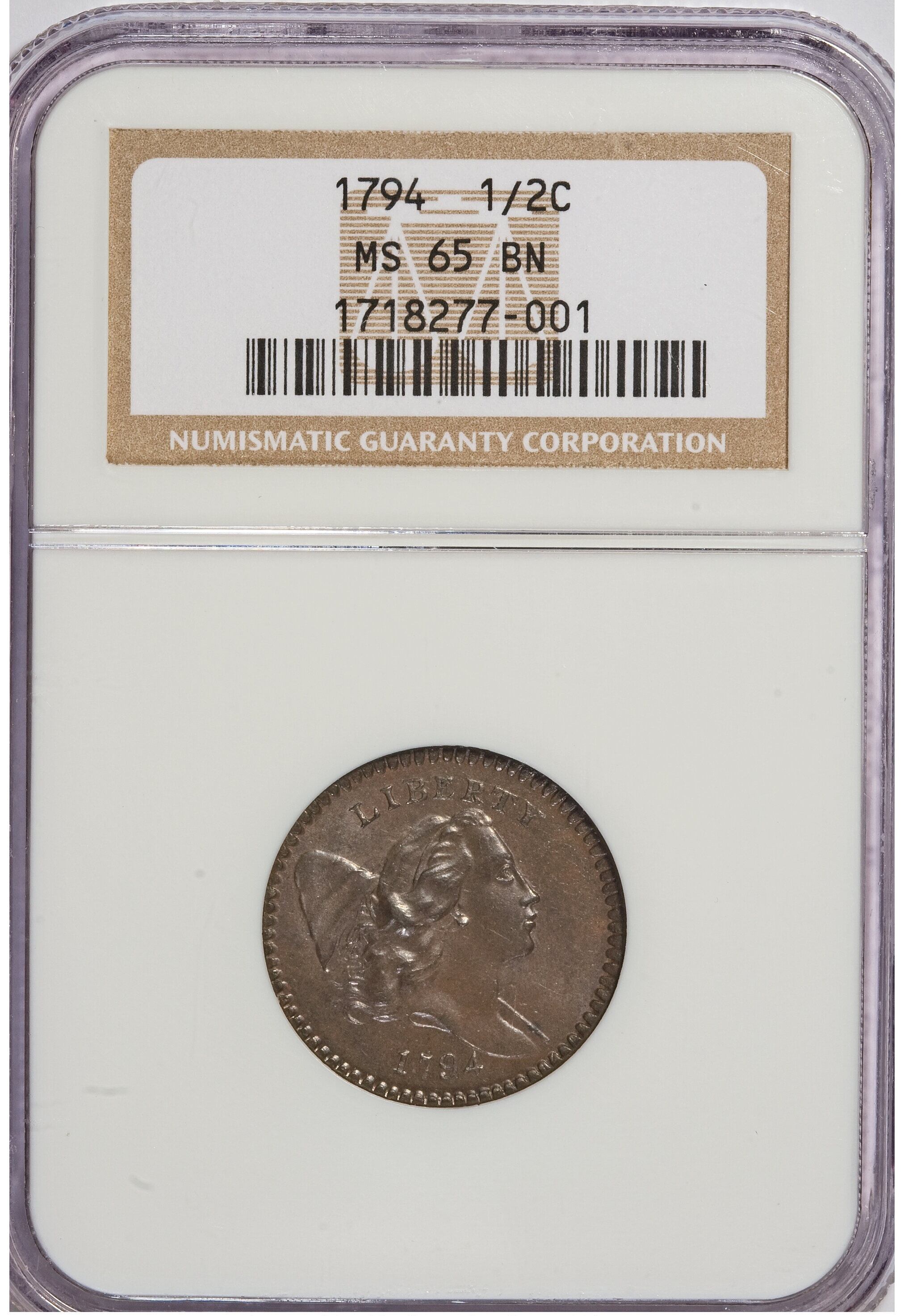 El ejemplar valioso fue calificado como MS65 BROWN debido a su buen estado de conservación