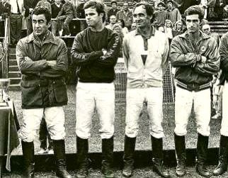 El primer Chapa II, que llegó a la final de Palermo: Danilel González y Alberto Pedro Heguy con los jóvenes Eduardo y Pepe Heguy