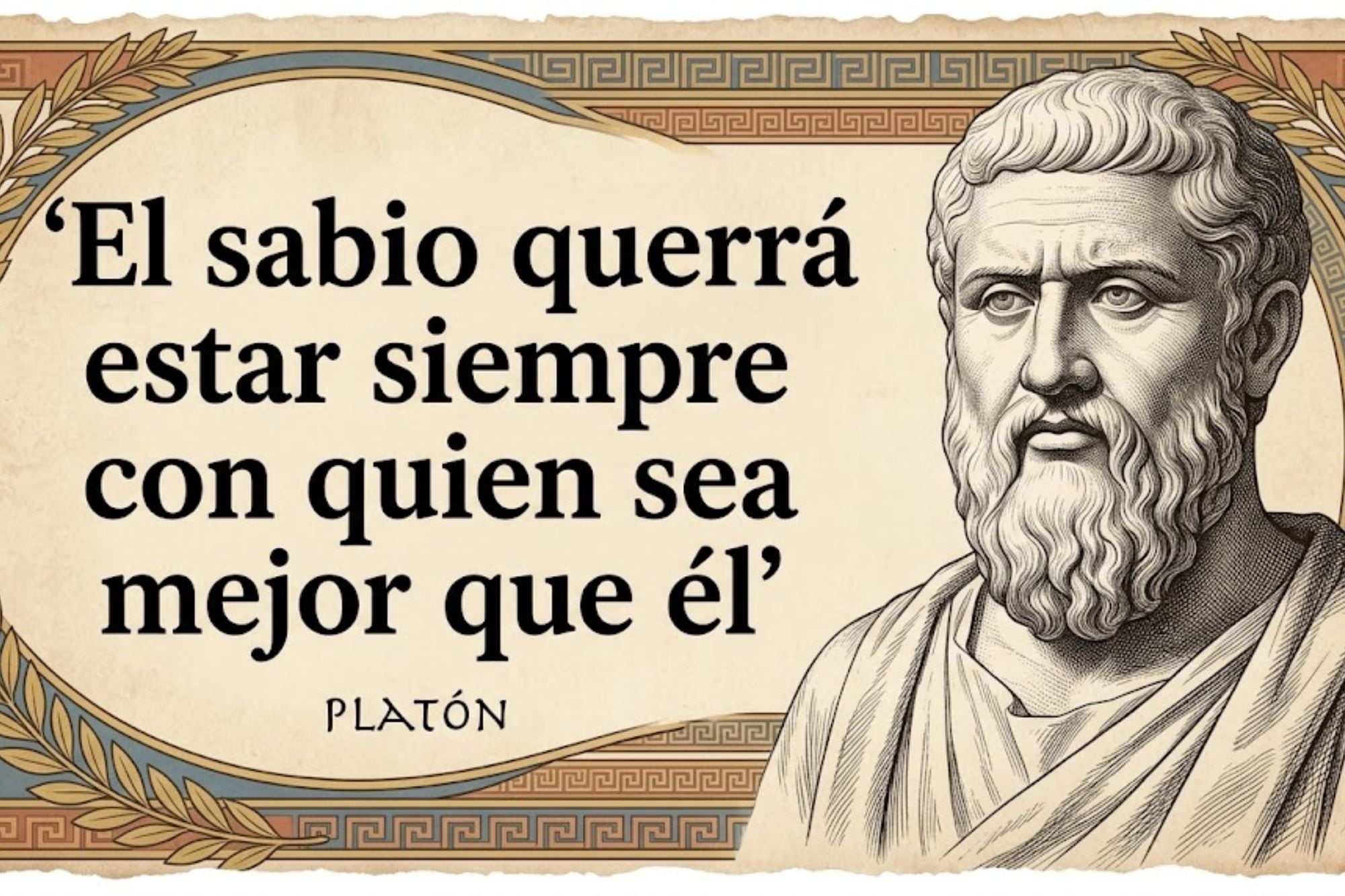 Las palabras de Platón evidencian el deseo por mejorar a nivel personal