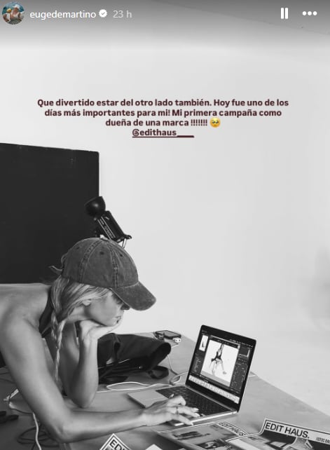 Eugenia no ocultó su emoción a la hora de emprender este nuevo paso en su carrera