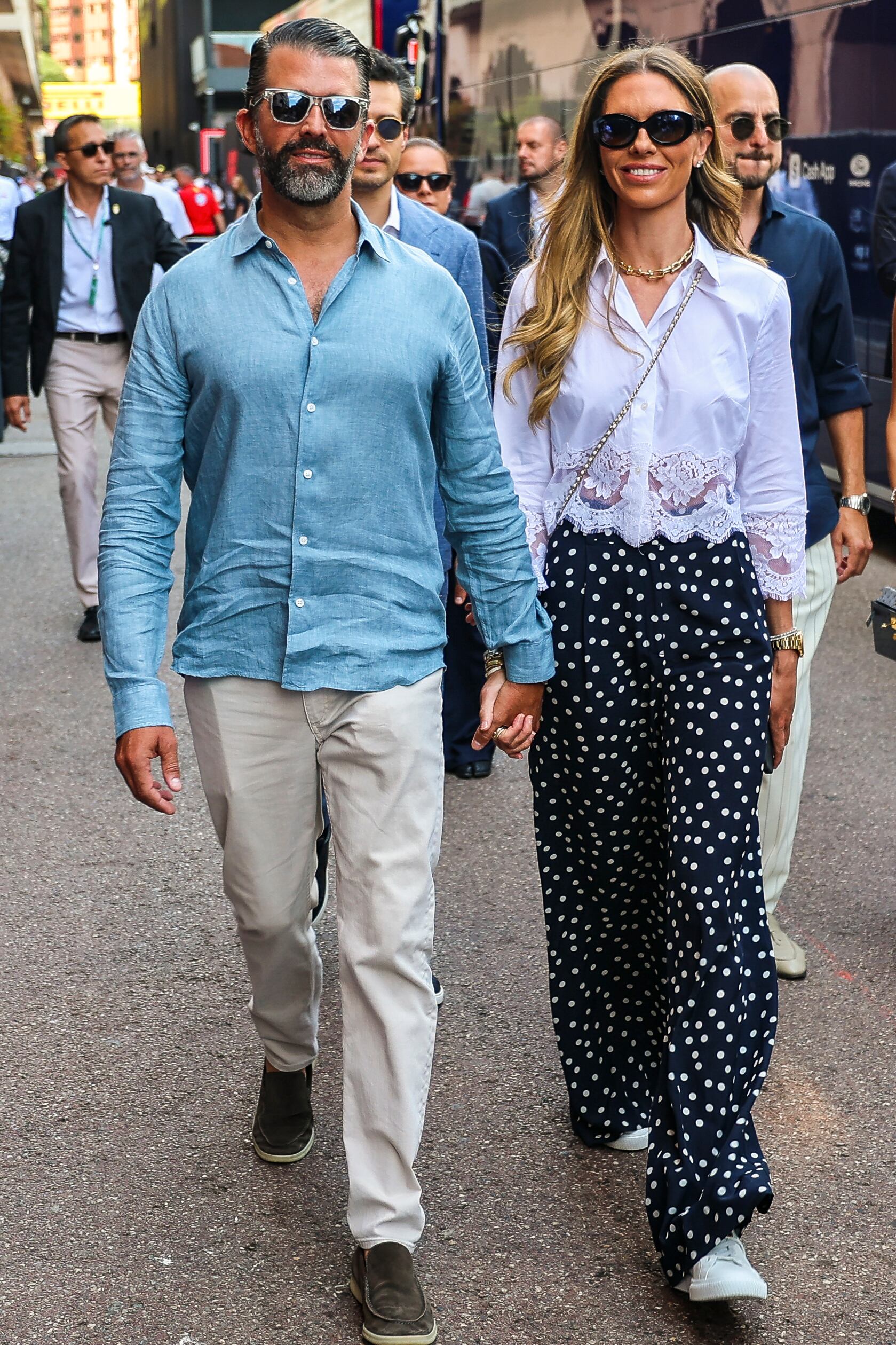 Los recién casados Donald Trump Junior y
Bettina Anderson