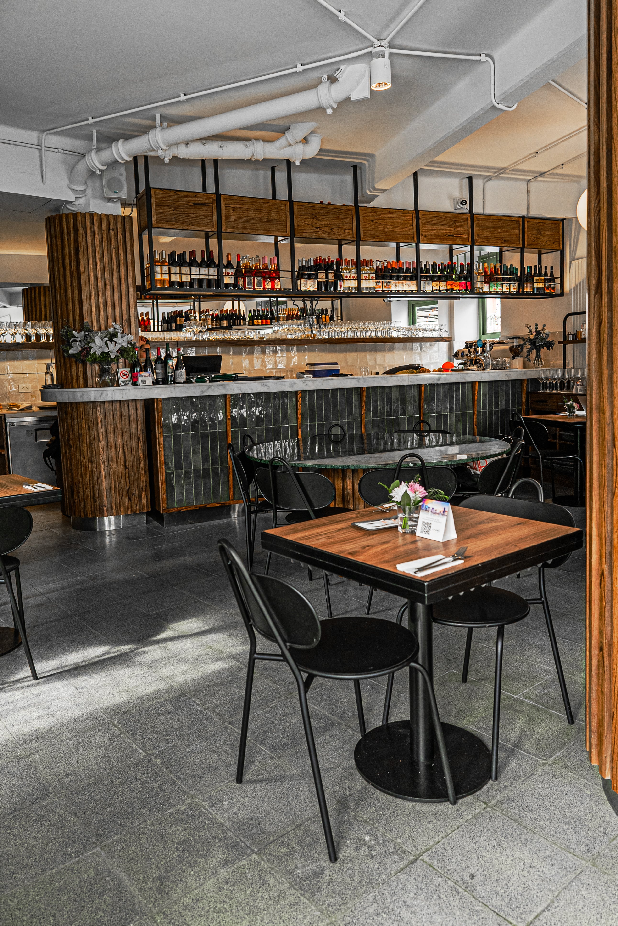 El moderno interior de Centro.