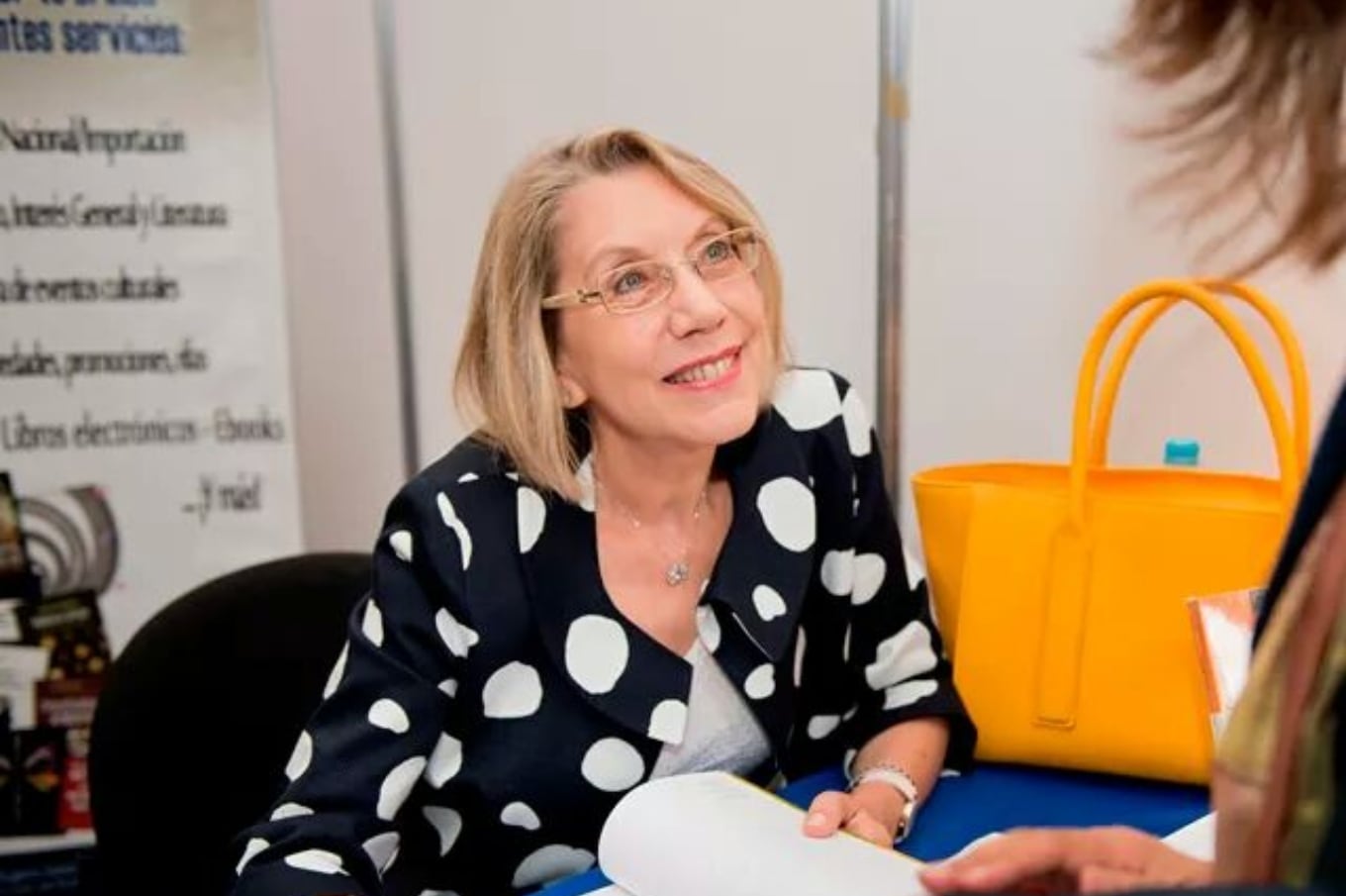 Martha Alles, años atrás, en una conferencia en Monterrey.
