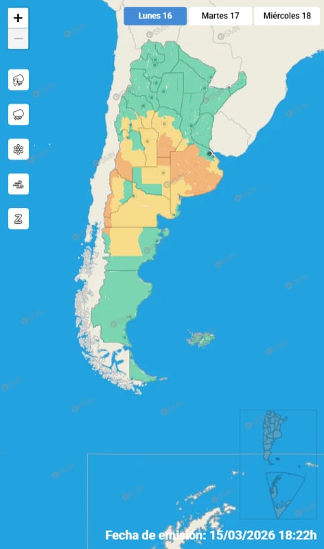 Pronóstico del tiempo para los próximos días en la ciudad de Buenos Aires
