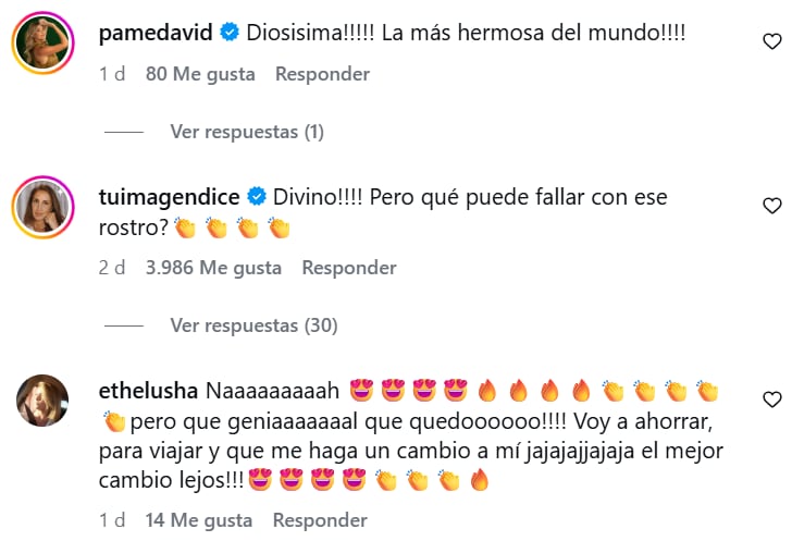La reacción de algunos usuarios al cambio de look de Karina Mazzocco