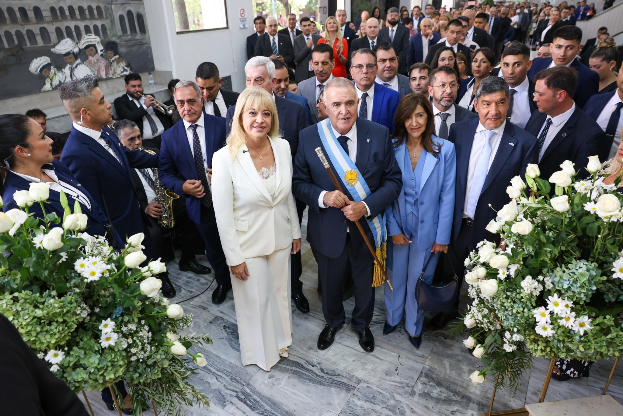 Rossana Chahla, intendenta de San Miguel de Tucumán, y el gobernador Osvaldo Jaldo