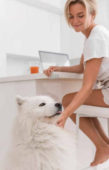 Los animales no entienden de espacios privados, simplemente quieren estar con su dueño (Foto: Freepik)
