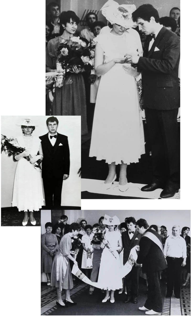 Iryna y Serhiy cuentan que se sintieron nerviosos e inseguros durante su boda