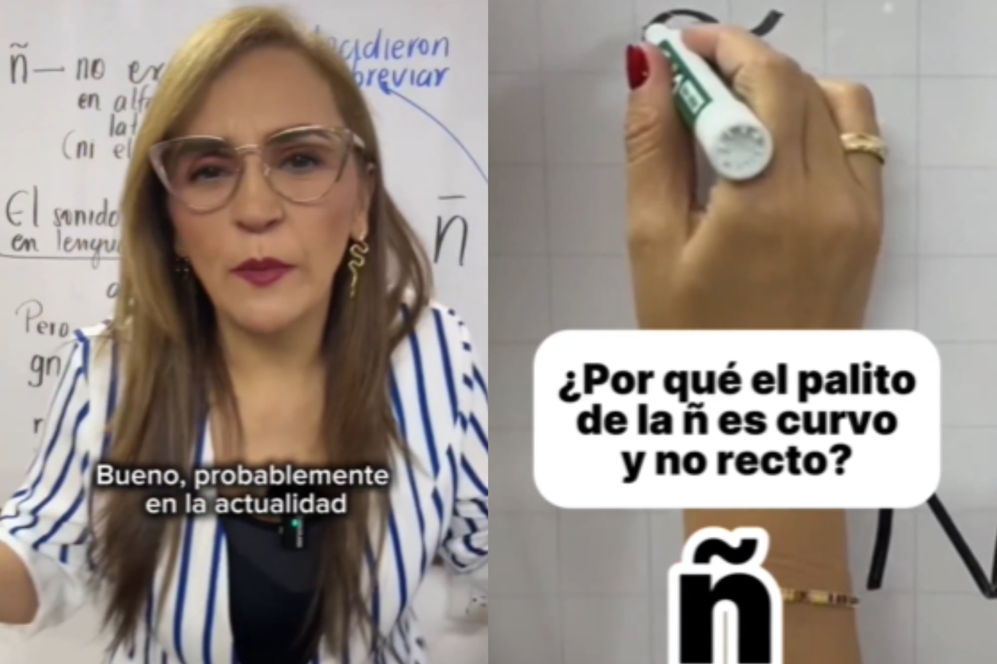 Explicó por qué el palito de la “ñ” es curvo y se volvió viral