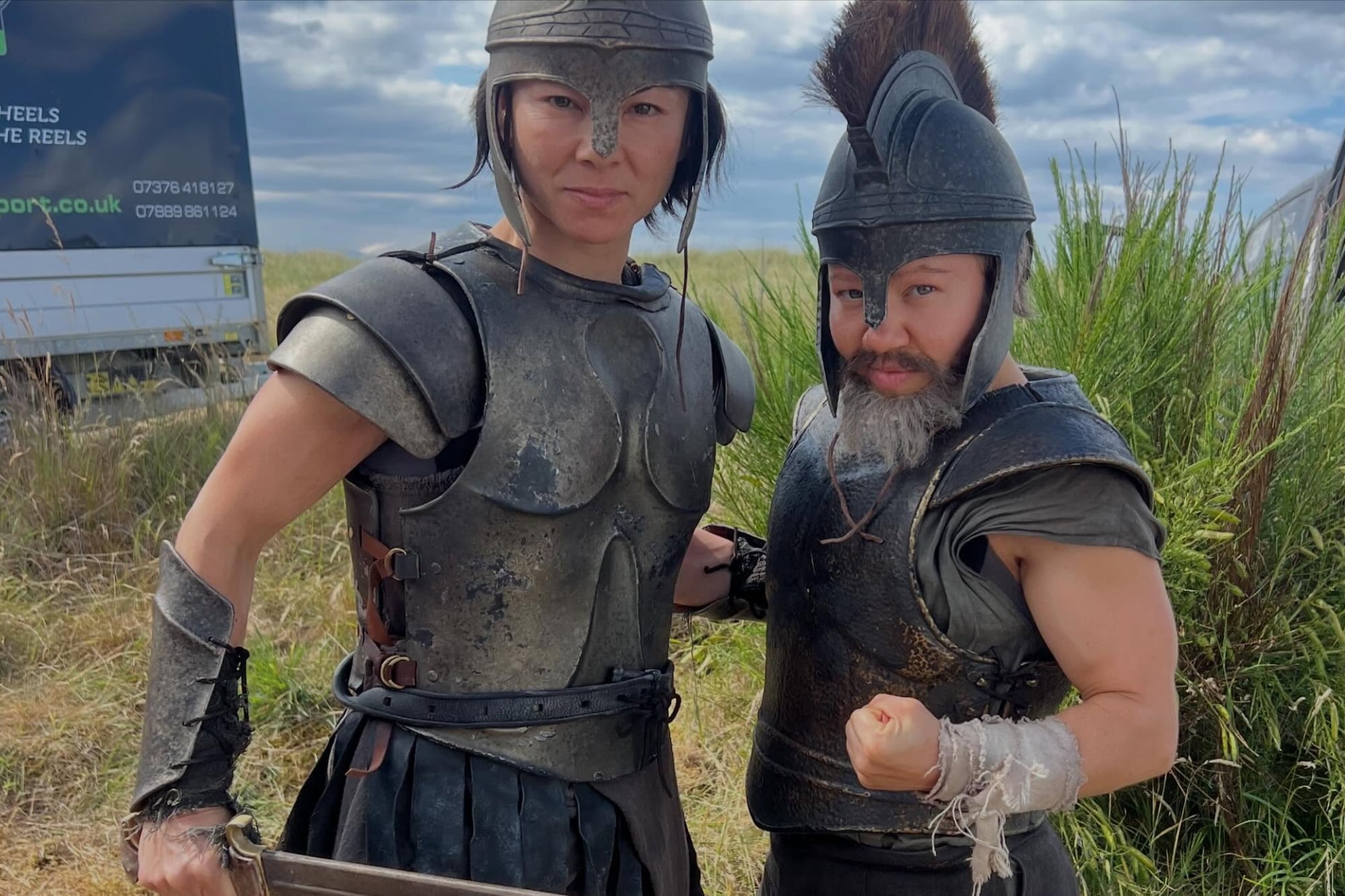La actriz Devyn Dalton fue la doble de riesgo de Matt Damon en la escena de la batalla con los lestrigones (Foto: Instagram @devyn.dalton)
