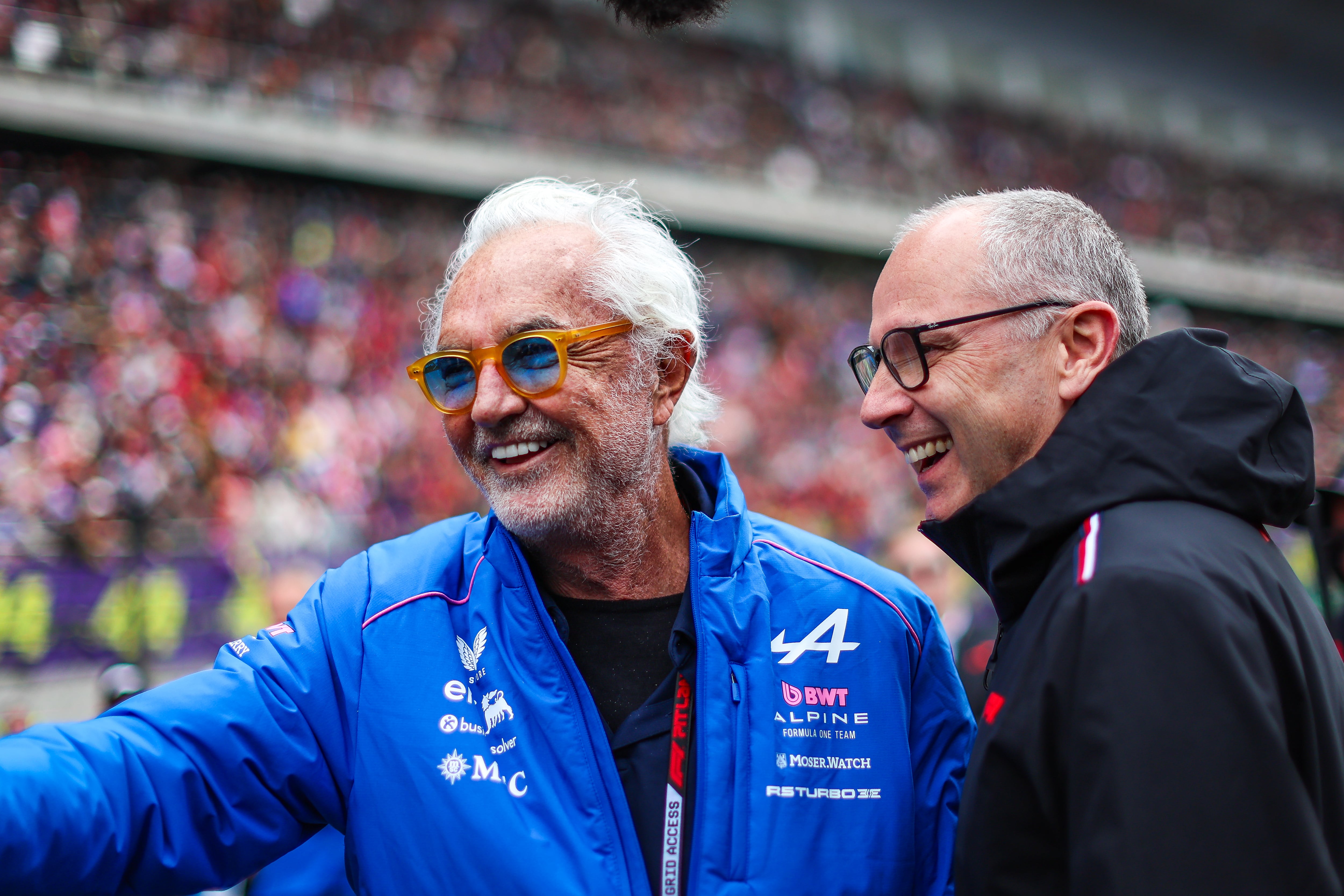 Flavio Briatore, feliz por el rendimiento de los autos de Alpine en Shanghái