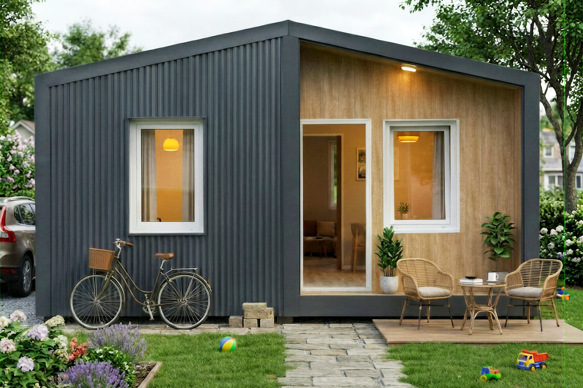 Las casas industrializadas pueden instalarse en cualquier terreno y son totalmente relocalizables, por lo cual se podrían trasladar a otro terreno en el futuro