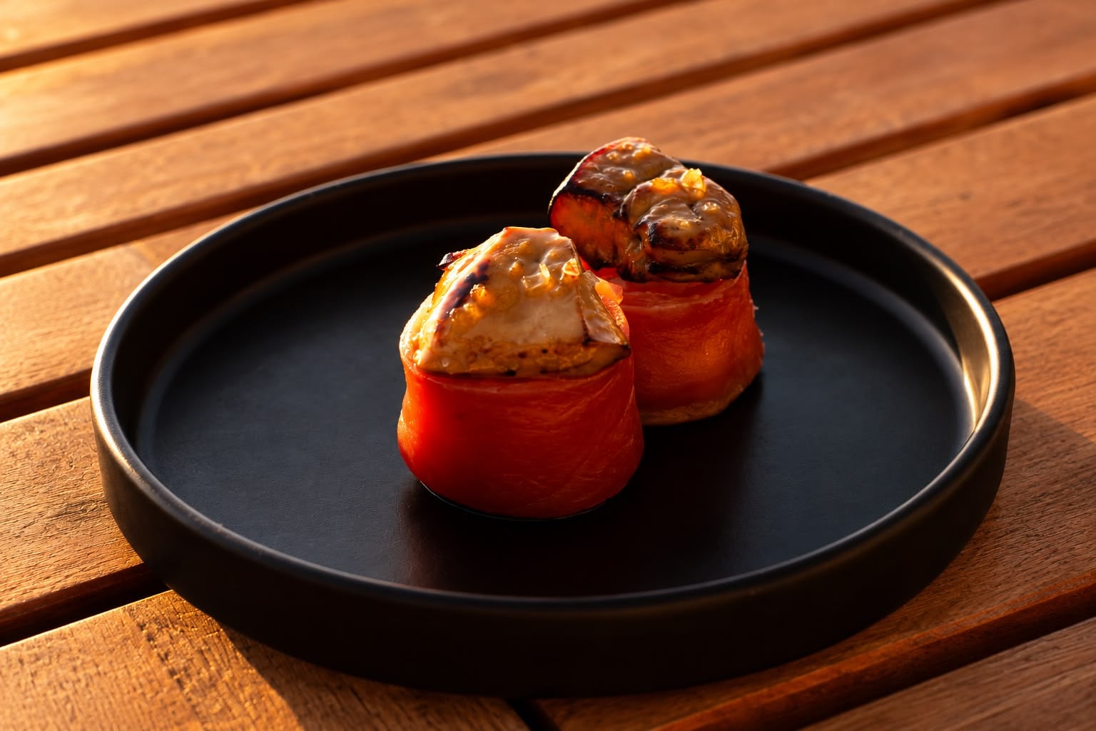 El foie gras en versión niguiri de Osaka.