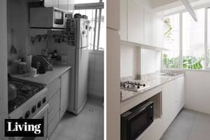 Una reforma inteligente logró una cocina más amplia y luminosa en los mismos metros