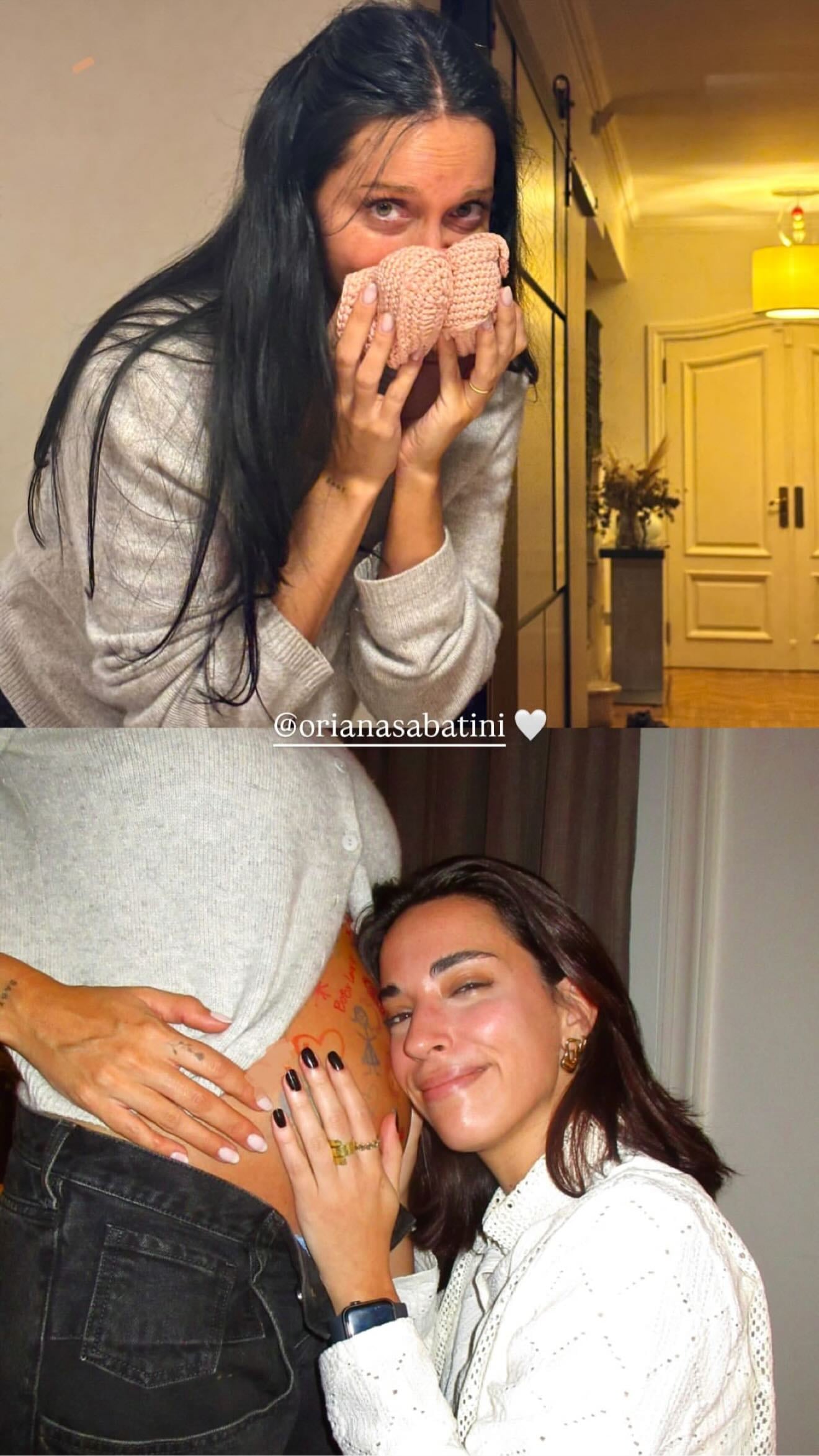 Las mujeres celebraron a la flamante madre del grupo (Foto: Instagram @orianasabatini)