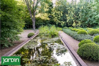 Un jardín con senderos que desaparecen entre plantas, pensado para habitar con el cuerpo y los sentidos