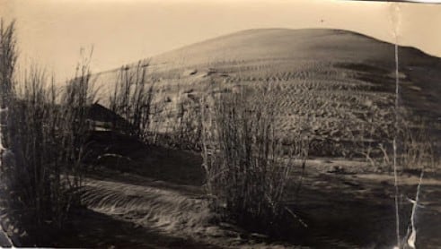 A principios del siglo XX Ostende era un inmenso paisaje de médanos móviles, sin forestación ni infraestructura (Foto: https://fotosviejasdemardelplata.blogspot.com)