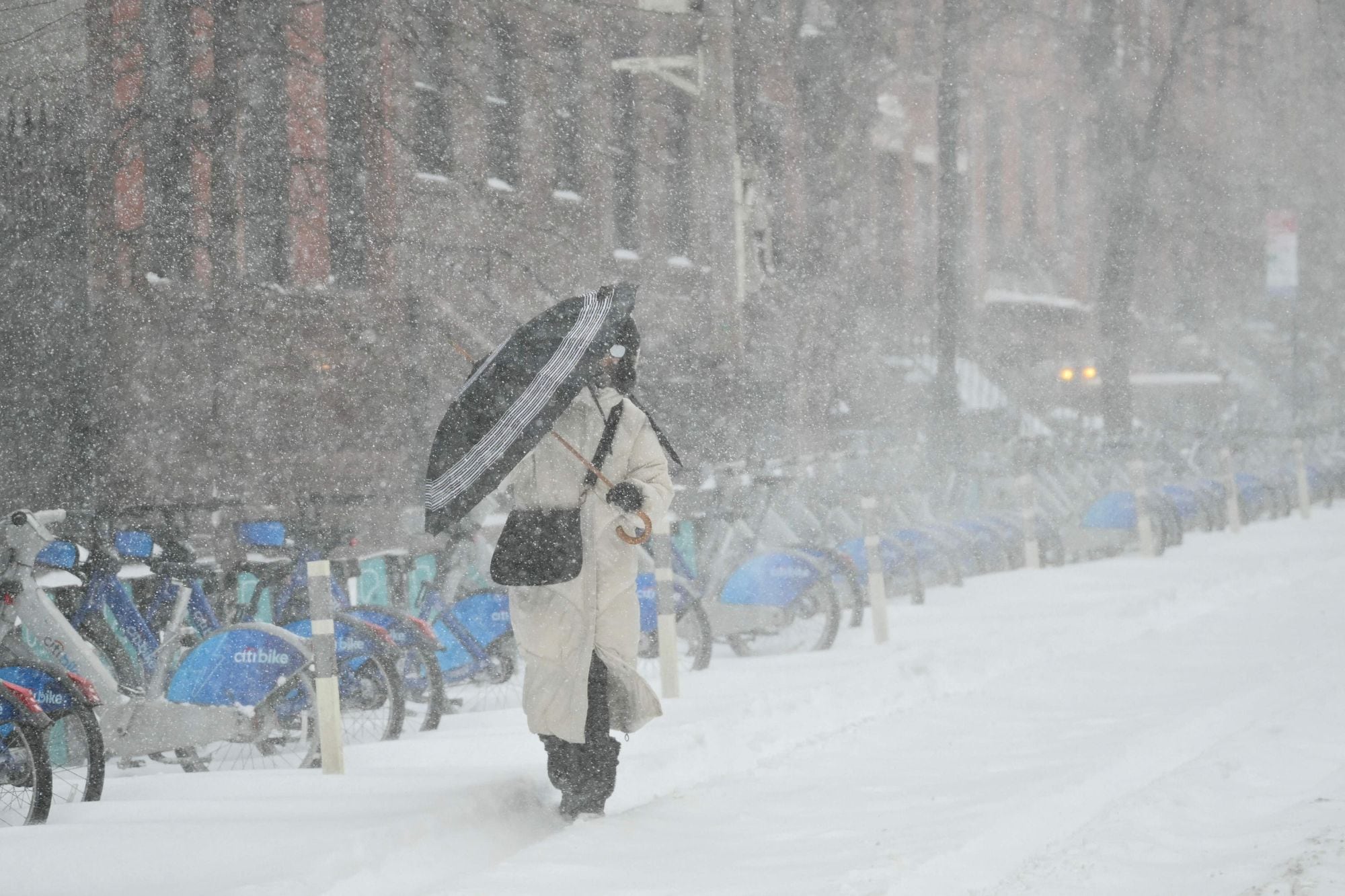La Gran Manzana tiene un promedio anual entre 25 pulgadas (63 centímetros) y 30 pulgadas (76 centímetros)