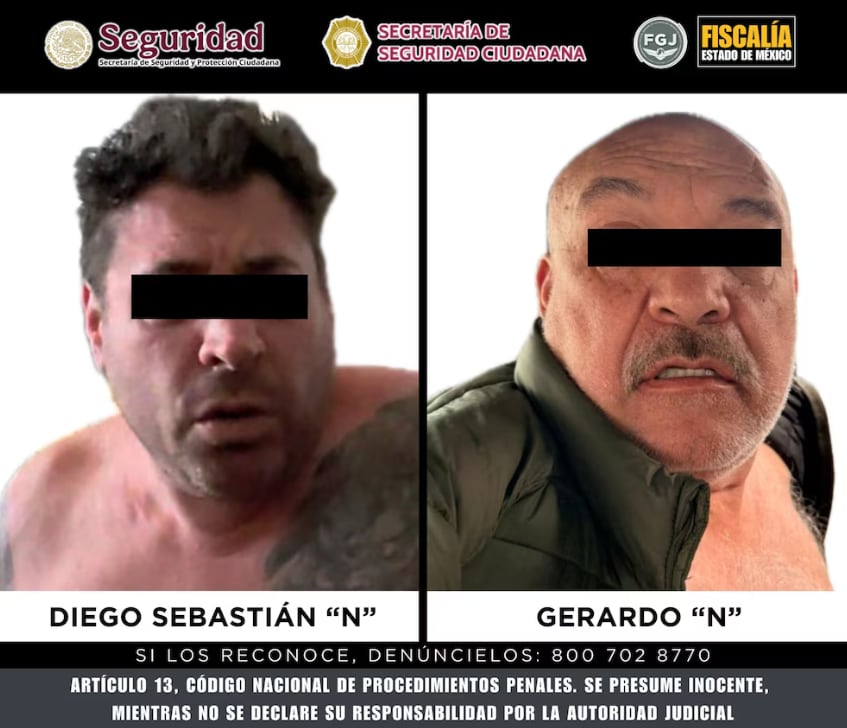 La imagen de los detenidos que difundió la Fiscalía