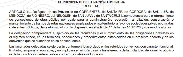 El articulado de la medida