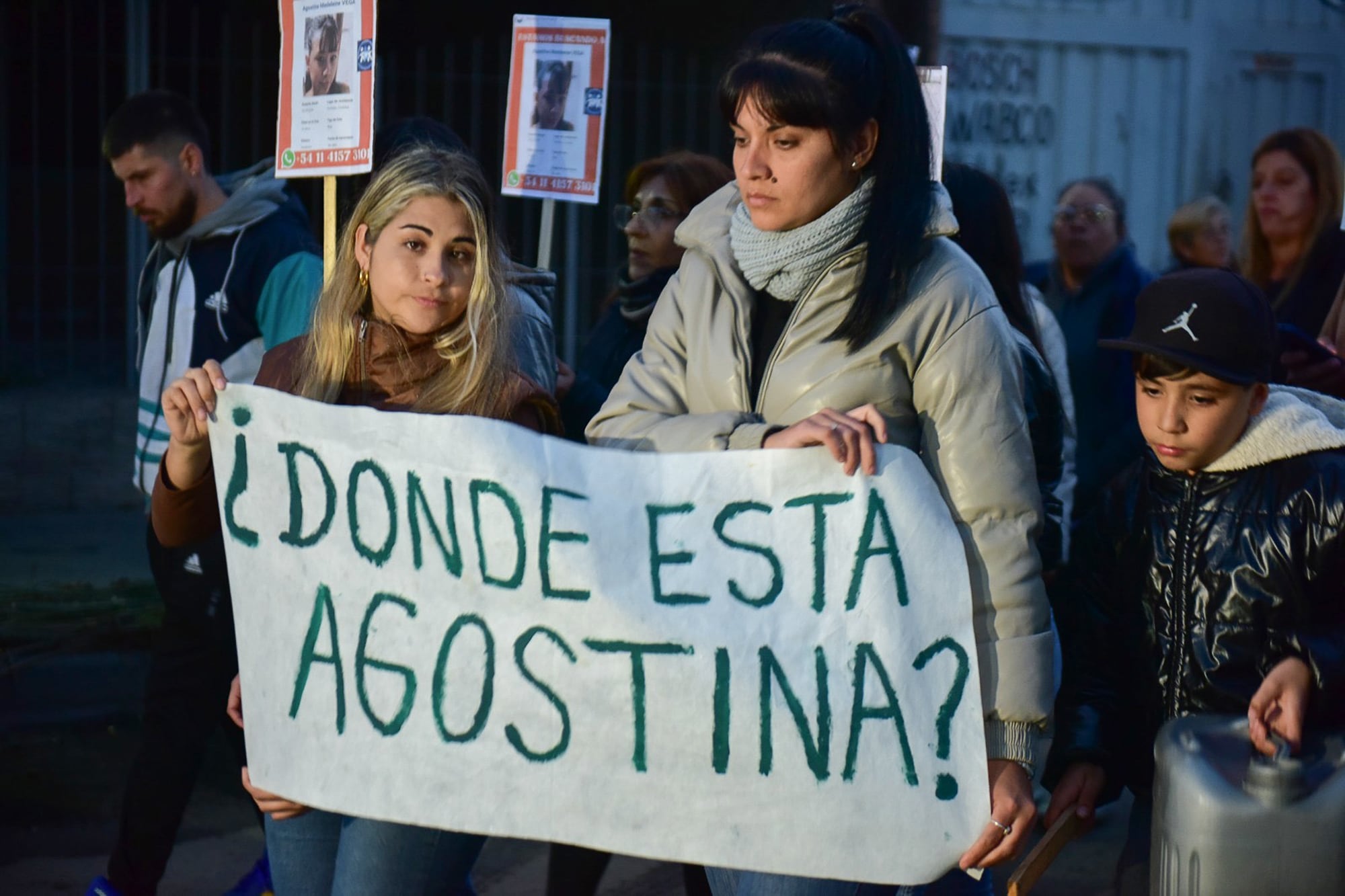 Marcha por la desaparición de Agostina Vega en Córdoba