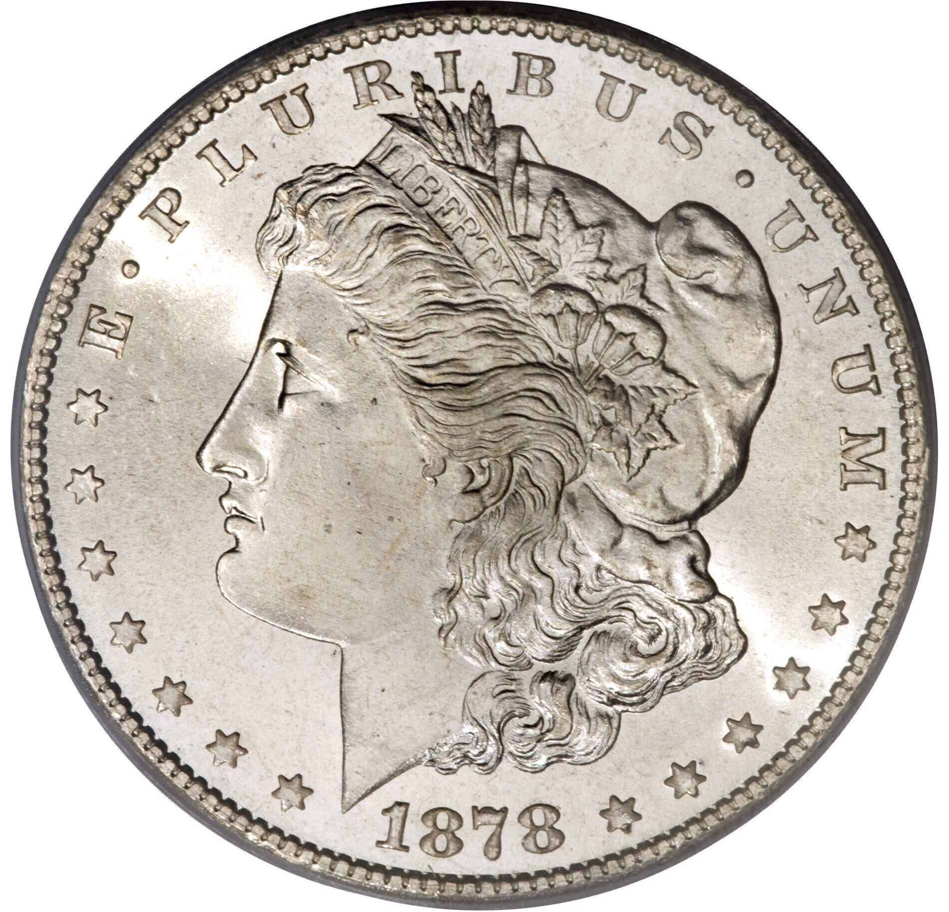 La acuñación de 1878-S se acerca a los diez millones de monedas; sin embargo, son muy pocas las que se encuentra en la actualidad en muy buen estado de conservación