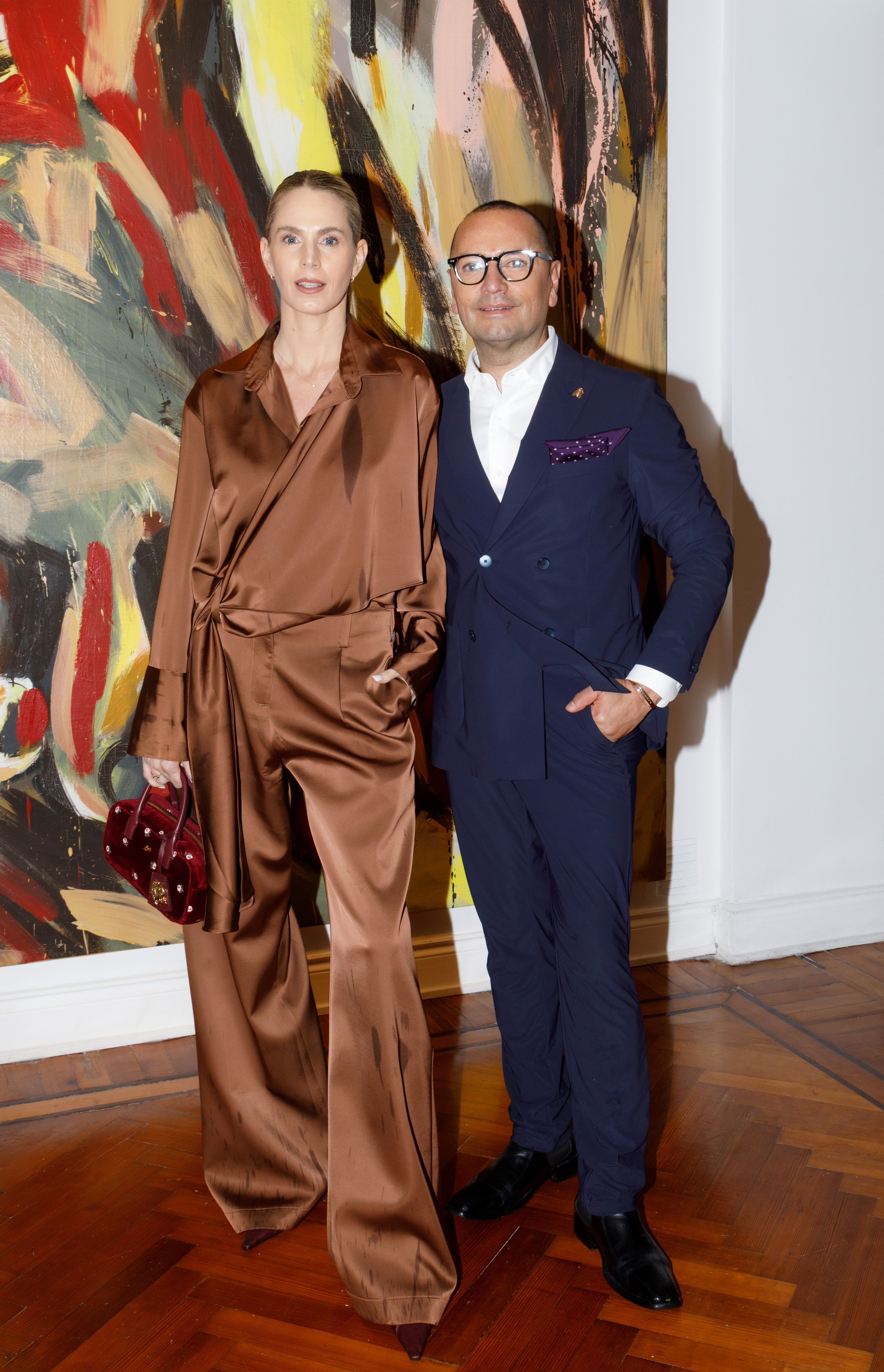 En fotos. Todos los invitados a Arte, Cultura y Diplomacia Pública en Recoleta 25 Rocío Vivas y Fabián Medina Flores en la galería Cosmocosa
