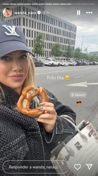 Así amaneció Wanda Nara después del los festejos en Múnich
