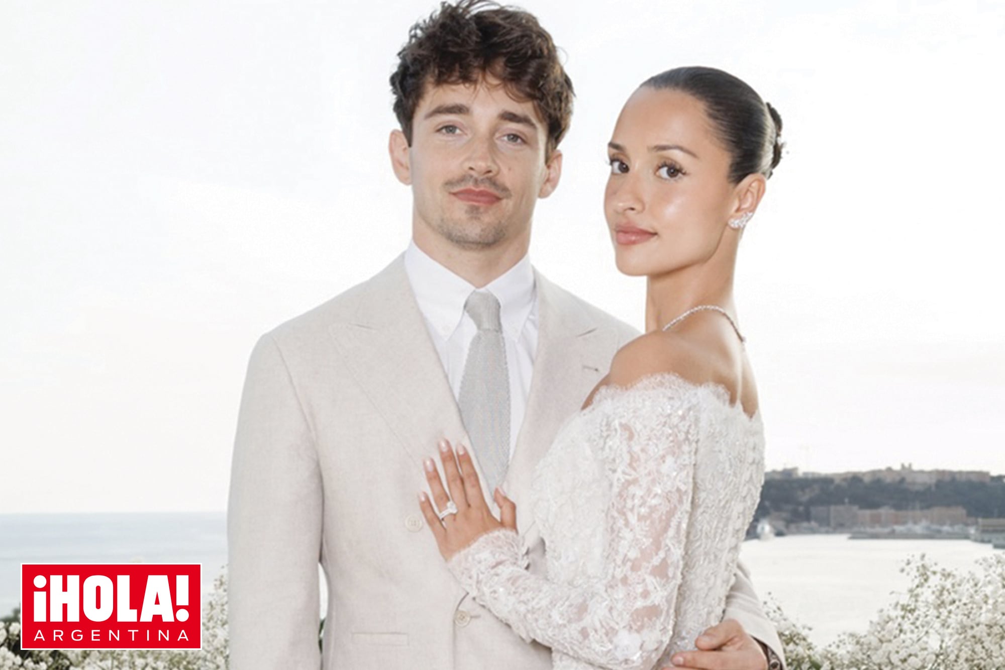 Charles Leclerc: las fotos de la soñada boda del piloto de Fórmula 1 con la modelo Alexandra Saint Mleux en Mónaco