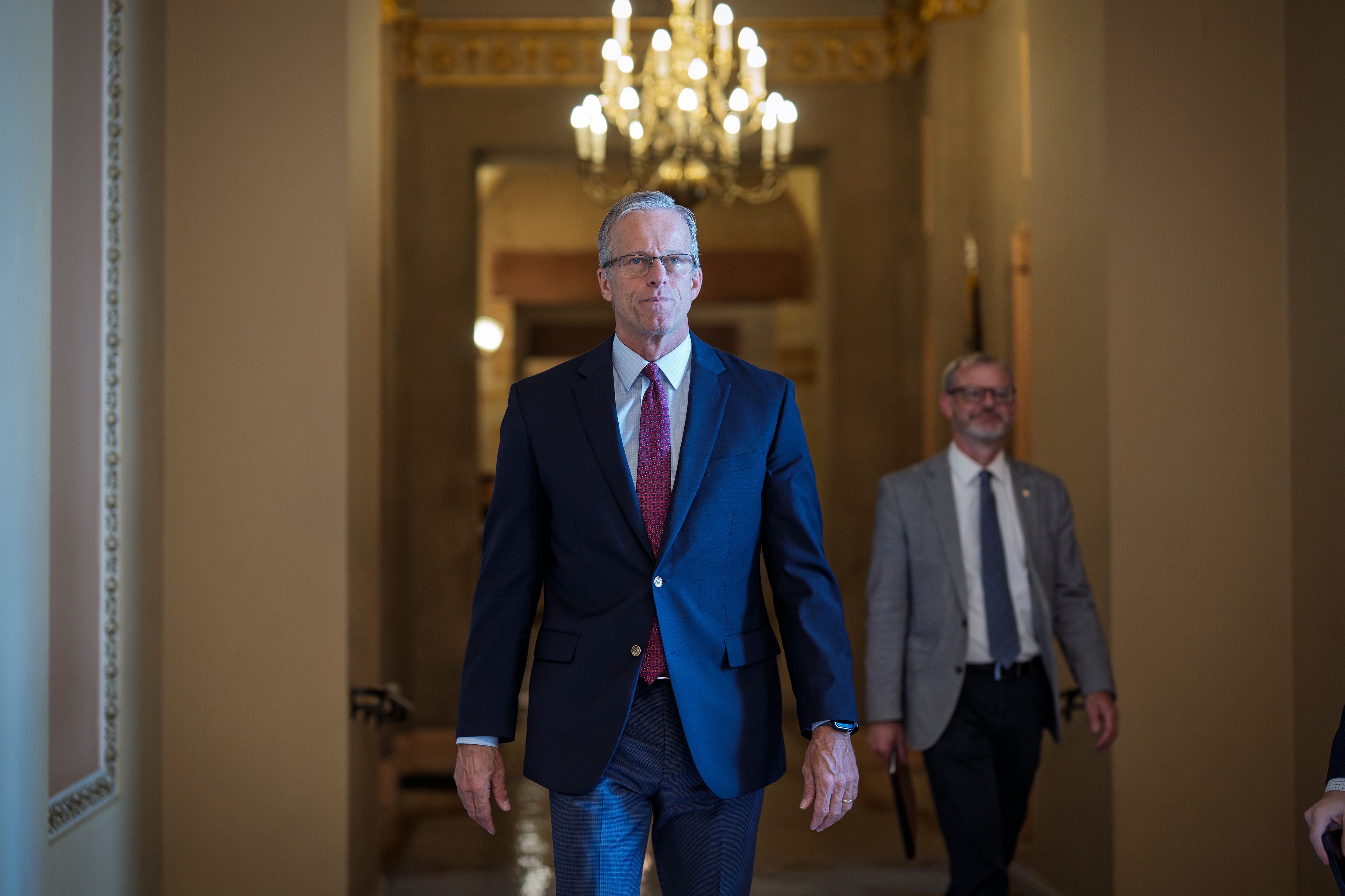 El líder de la mayoría en el Senado, el republicano John Thune.