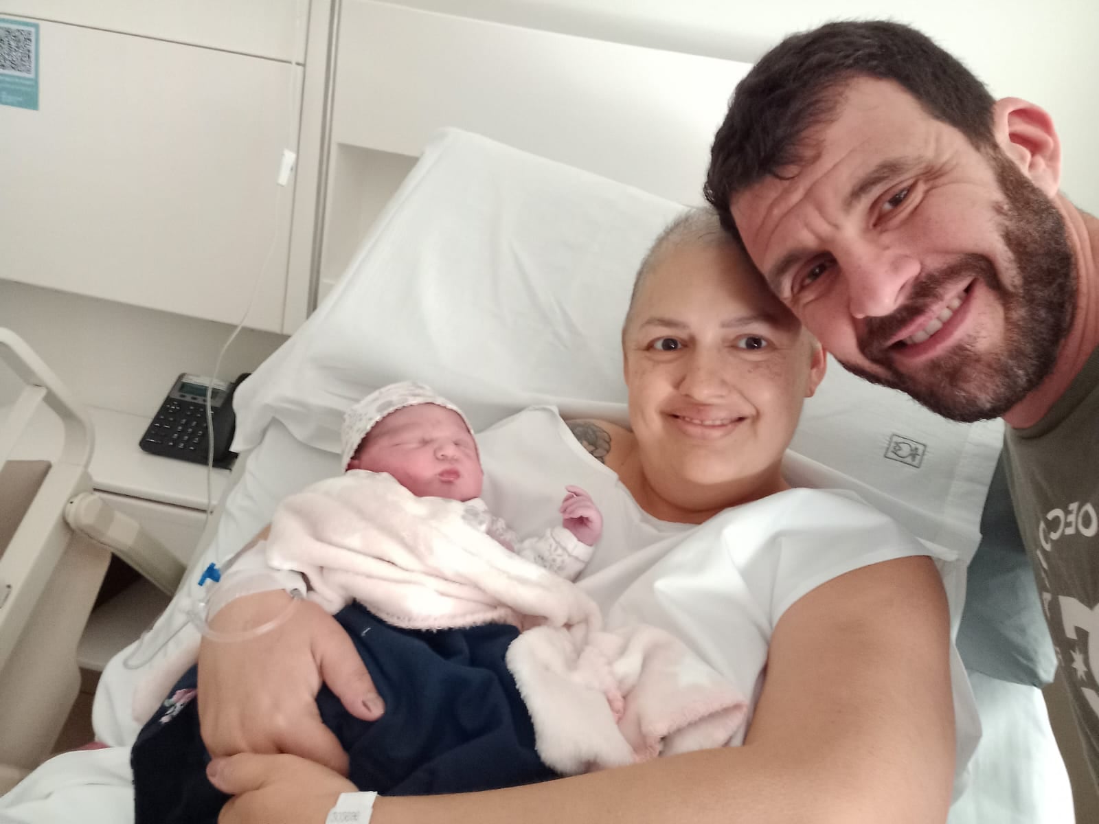 Catalina, el mejor regalo que recibió en su vida.