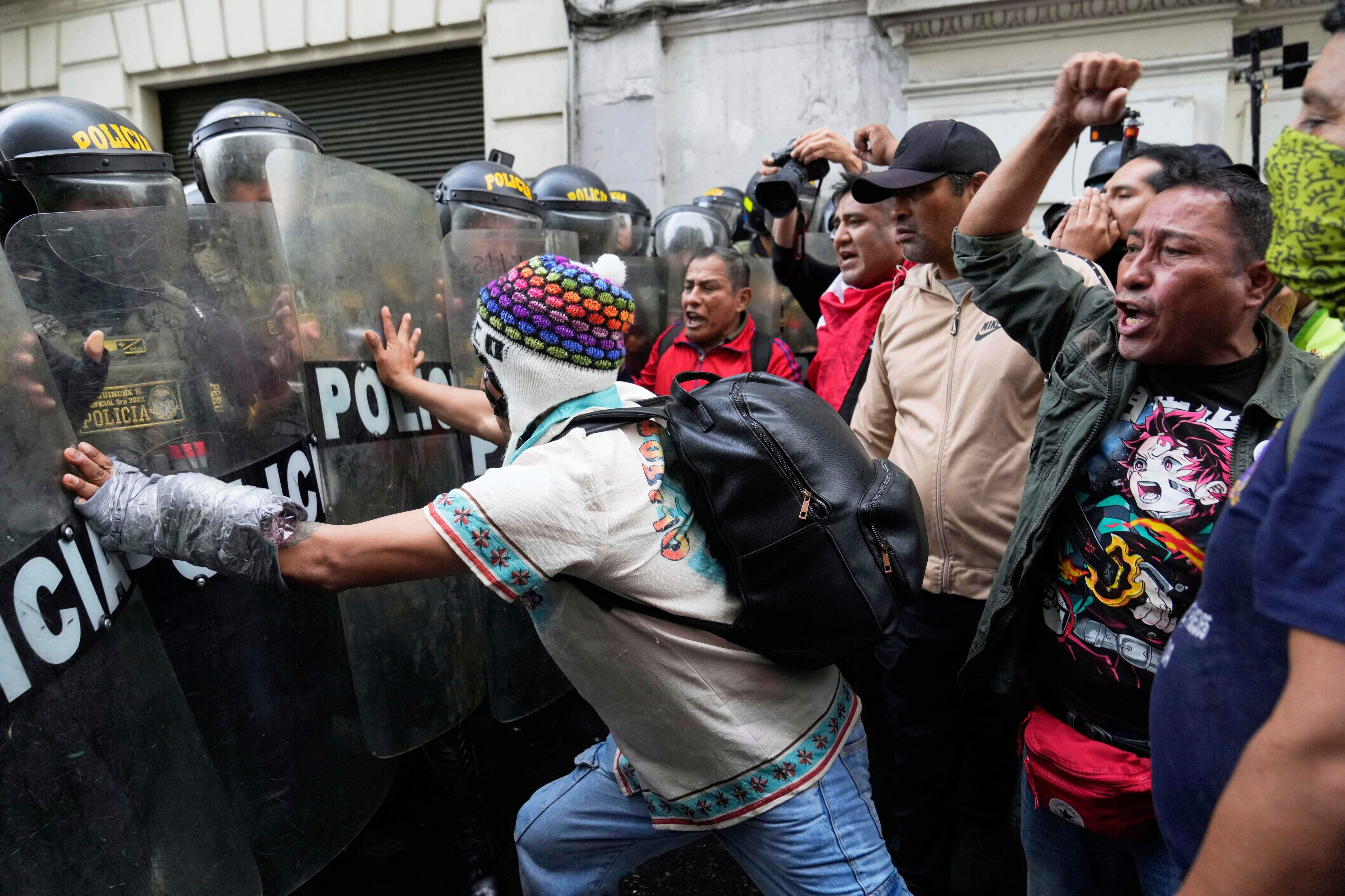Protestas en Perú por la inseguridad