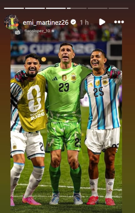 La emoción de Dibu tras la agónica victoria