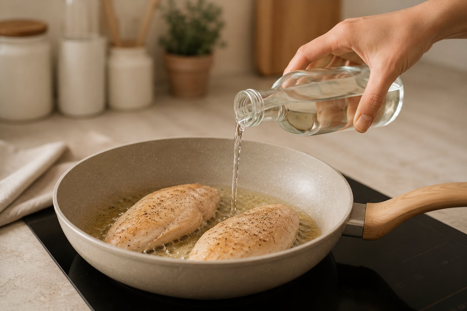 Este método ayuda a conservar la humedad natural del pollo mientras se cocina (Imagen ilustrativa con IA)
