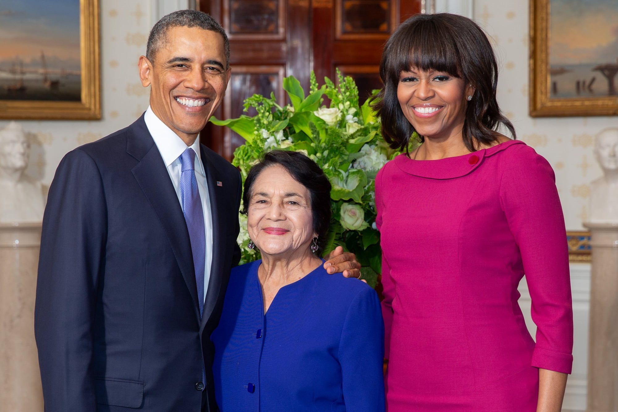 Obama y Newsom despidieron a Dolores Huerta y destacaron su lucha por los trabajadores migrantes