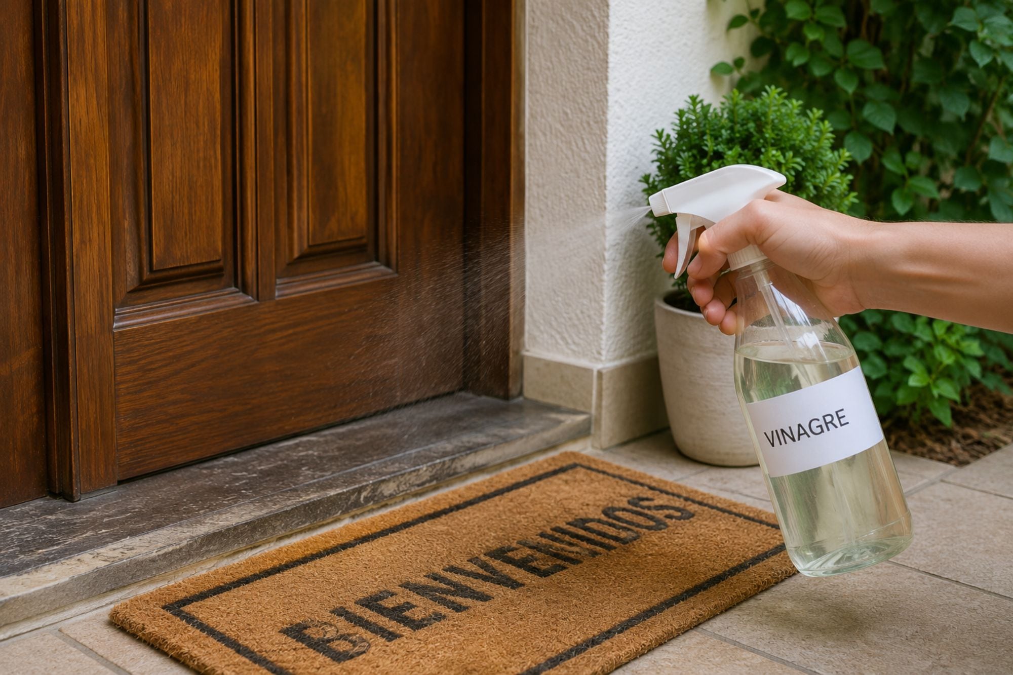 Para qué sirve aplicar vinagre en la entrada de la casa y cuáles son sus beneficios