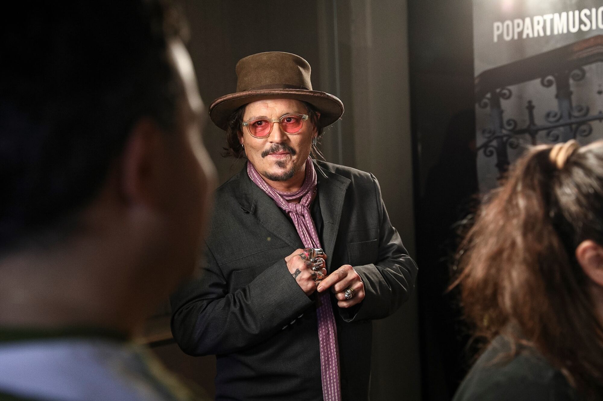 Entrevista con Johnny Depp y Ricardo Scamarcio por la avant premier de la película Modigliani en Cinemark Palermo.