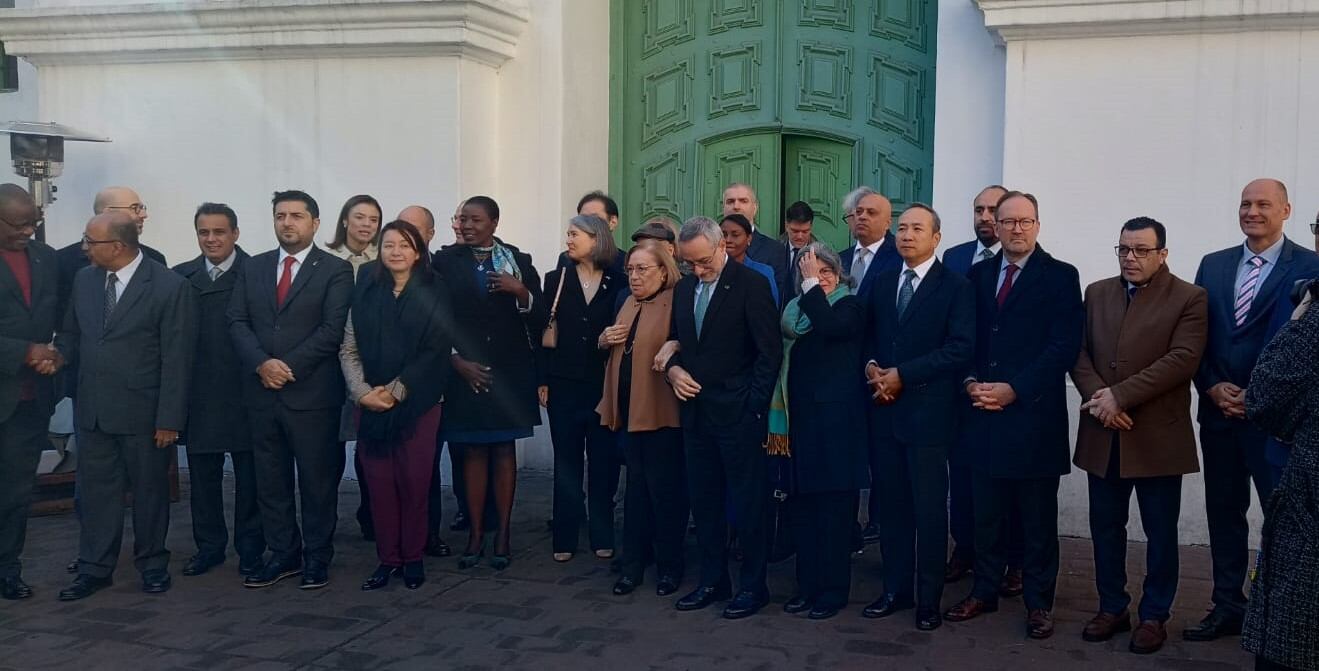 Diplomáticos extranjeros en el Cabildo, el martes 10 de junio de 2025.