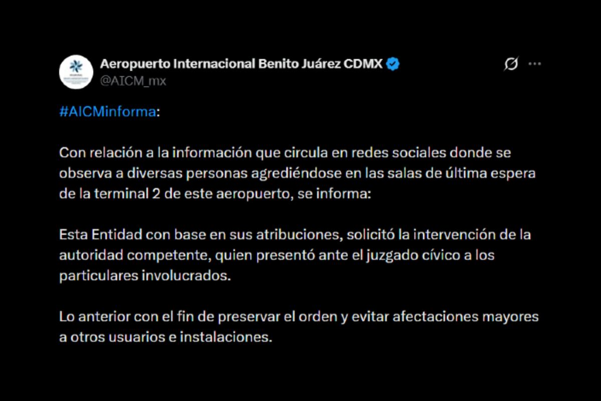 El comunicado del Aeropuerto Internacional Benito Juárez CDMX tras la viralización de los videos