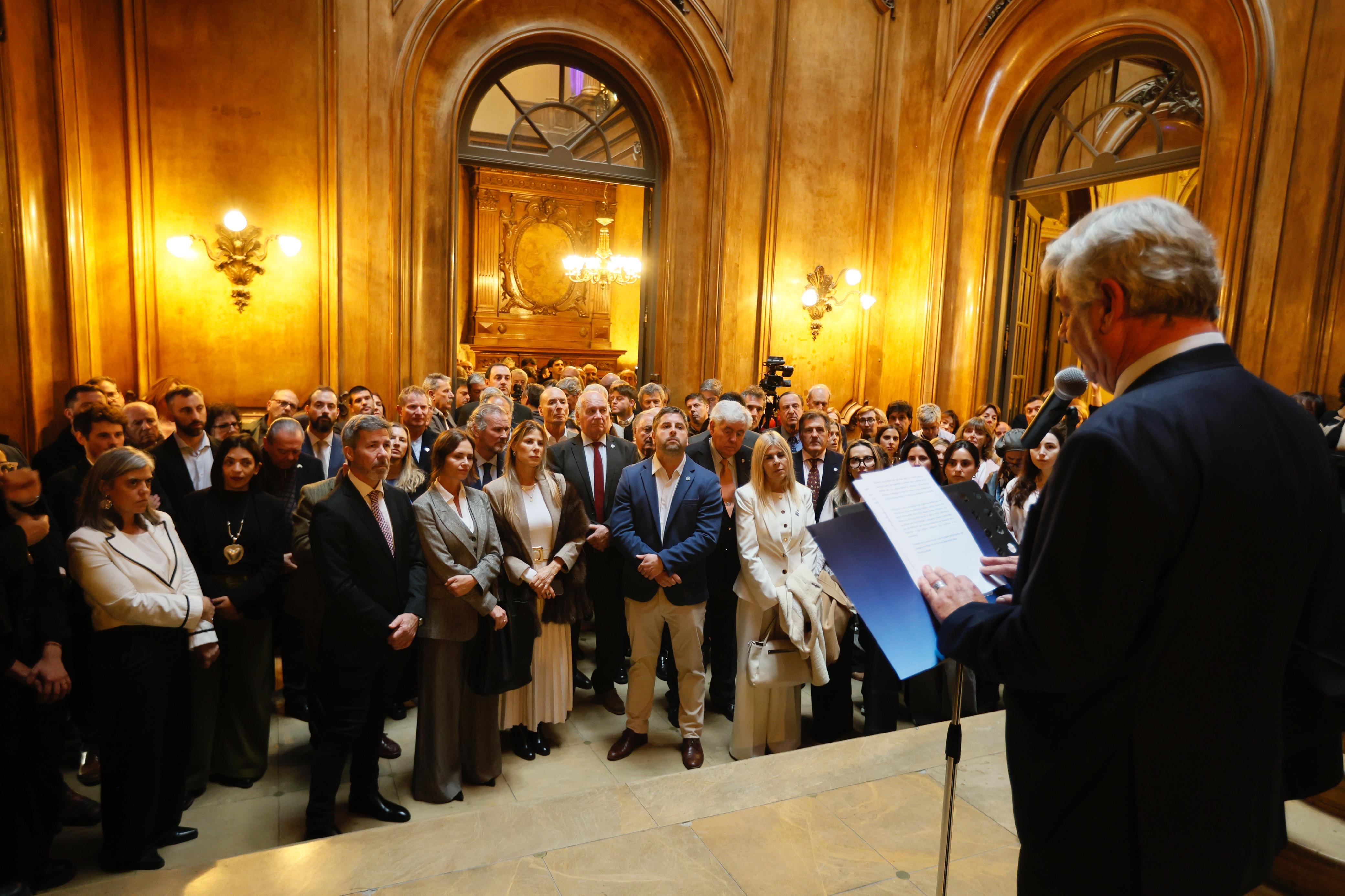 El discurso en la reapertura de la vieja casona